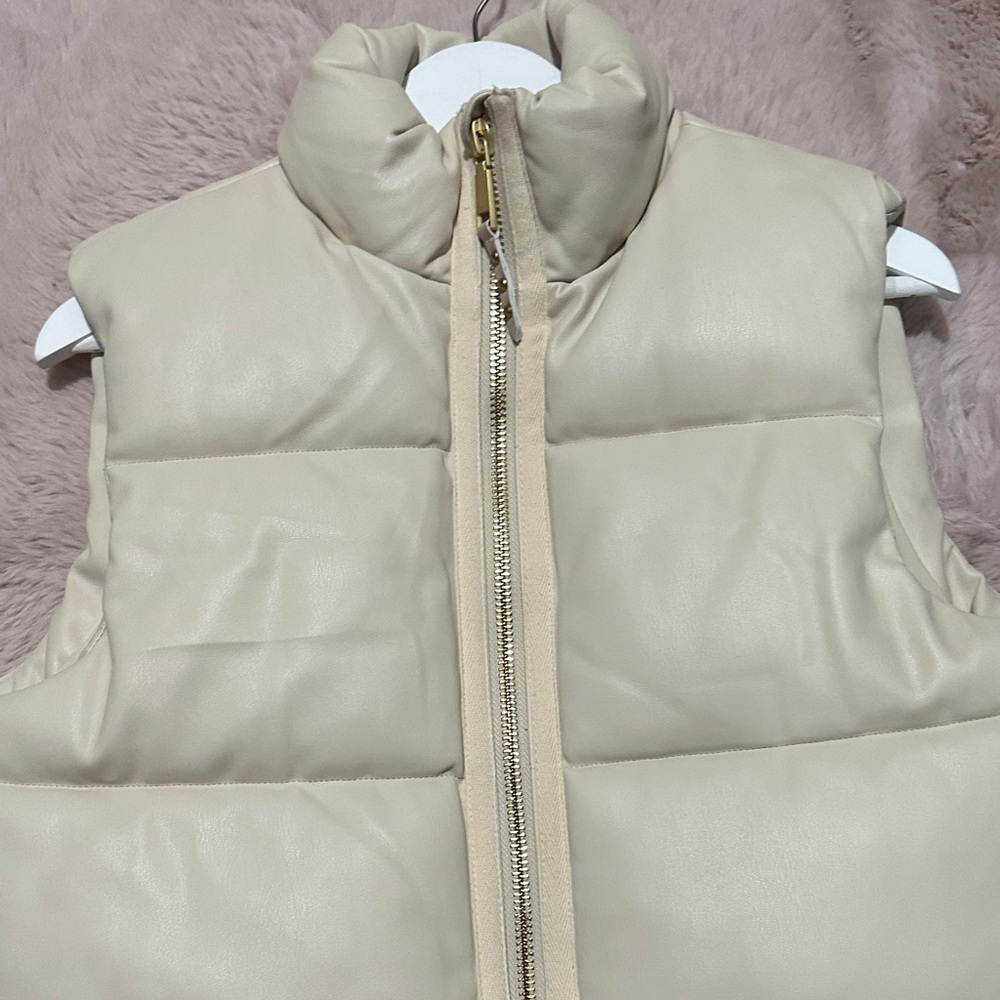 Rebecca Minkoff Women's Cream Puffer Vest